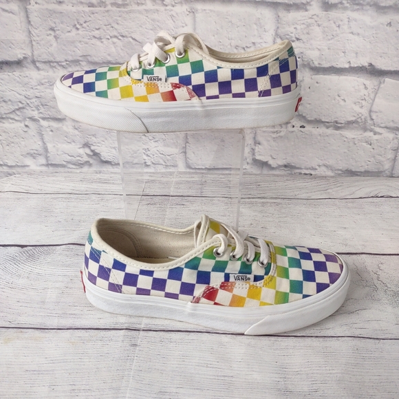 Vans Rainbow Doheny Checkerboard Shoes 6.5 - Picture 2 of 9